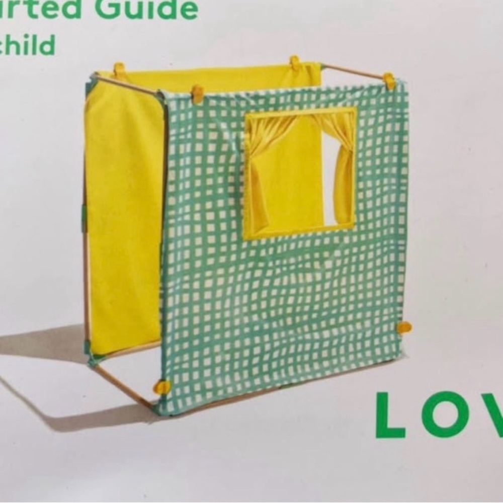 Lovery Green and Yellow Play Tent